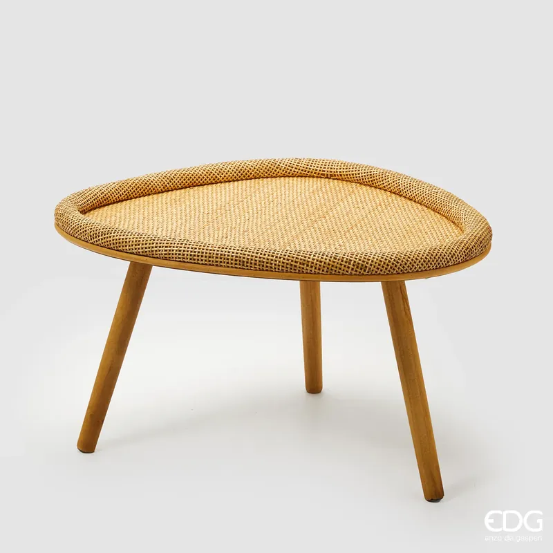 Affare EDG Enzo De Gasperi Tavolino Tripode in Rattan 39x63x56 cm