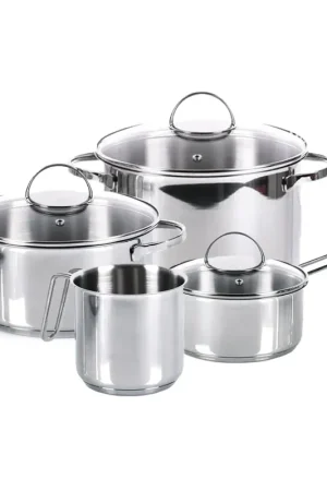 Moneta Batteria di Pentole Allegro 7 Pezzi in Accio Inox Promozione