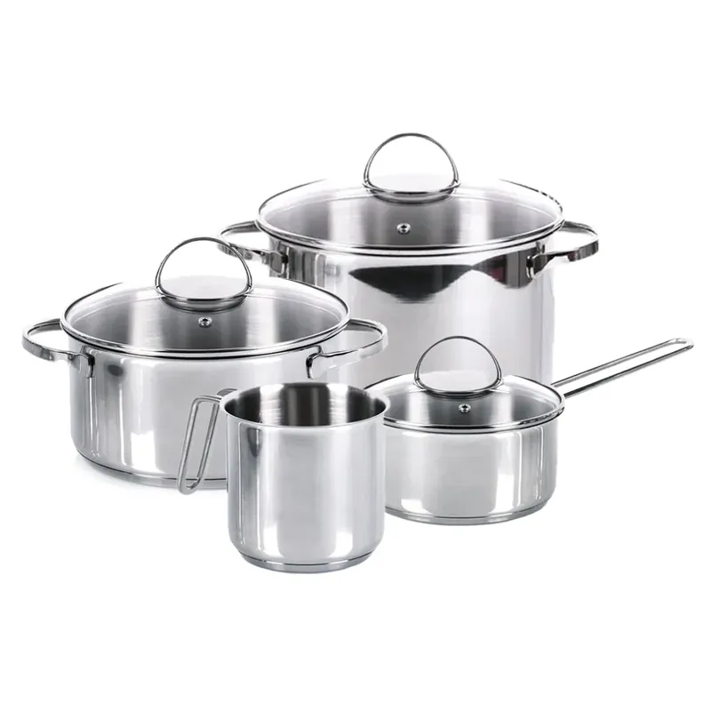Moneta Batteria di Pentole Allegro 7 Pezzi in Accio Inox Promozione