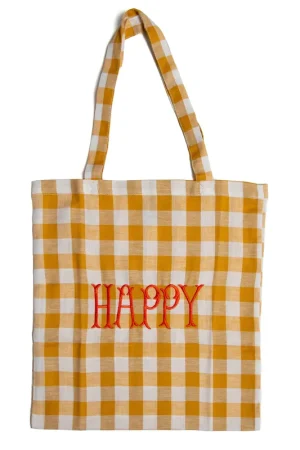 Spedizione Espresso Bitossi Shopper Happy 36x40 cm Senape