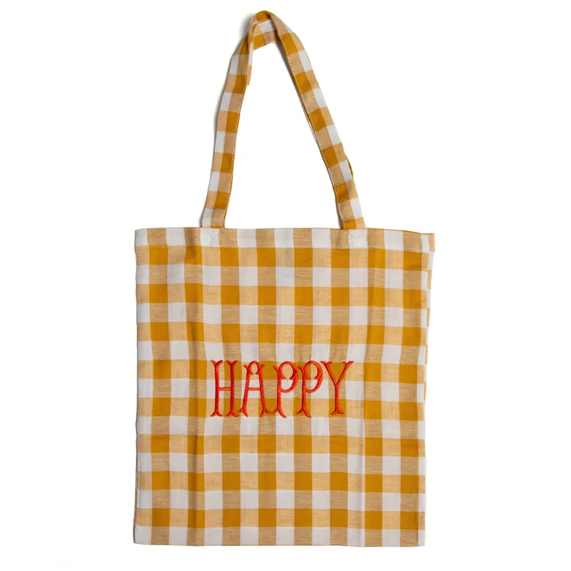 Spedizione Espresso Bitossi Shopper Happy 36x40 cm Senape