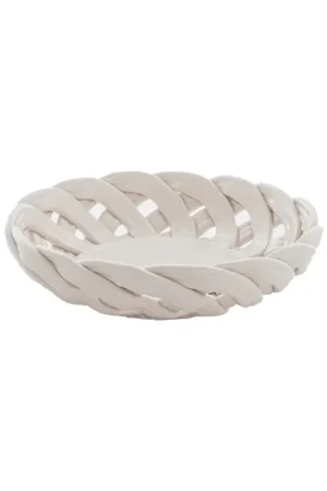 Prezzo Ridotto Bitossi Cestino Piccolo a Fettuccia D16,5 cm in Ceramica