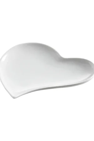 Prezzo Ridotto Maxwell & Williams White Basics Piatto Amore D17 cm in Porcellana