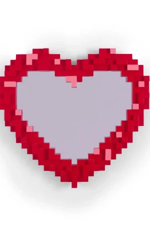 Prezzo Scontato Seletti Specchio Pixel Mirror Heart D55 cm