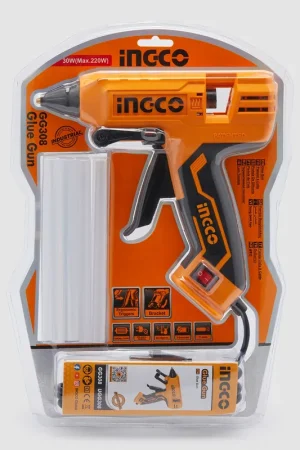 Offerta Speciale PISTOLA COLLA A CALDO TERMOCOLLANTE CON 8 CARTUCCE 220V 30W H.21 L.20