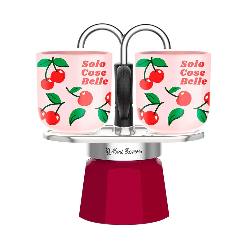 Bialetti Moka Mini Express Ciliegie 2 Tazze Non Perdere