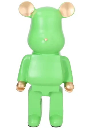 Andrea Fontebasso Salvadanaio Orso in Poliresina H27 cm Verde Fluo Quantità Limitata