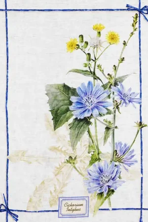 Prezzo Basso Tessitura Toscana Strofinaccio Fragrance Blu 50x70 cm in Lino