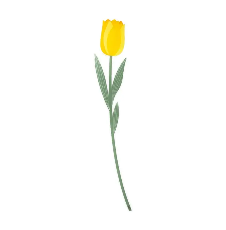 Vesta Funny Flowers Tulipano Grande Giallo in Cristallo Acrilico Occasione