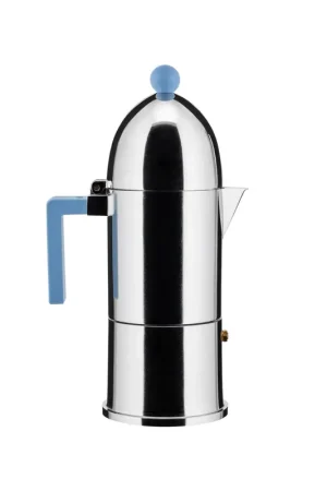 Alessi Macchina per Caffè Espresso Cupola 6 Tazze Azzurro Direttamente Dal Produttore