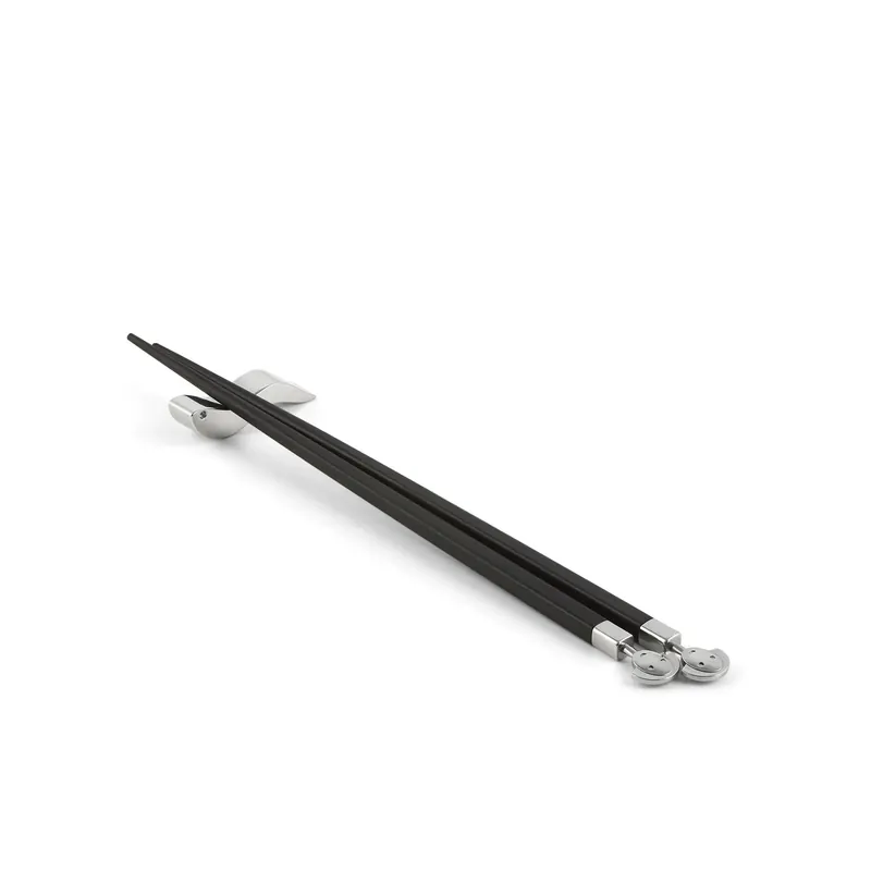 Alessi Set 2 Bacchette Anna Stick in Ebano con Supporto Economico