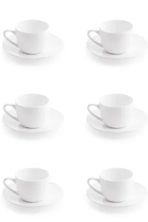 Fade Set 6 Tazzine da Caffè Anja 100ml in Porcellana New Bone China Offerta Del Giorno