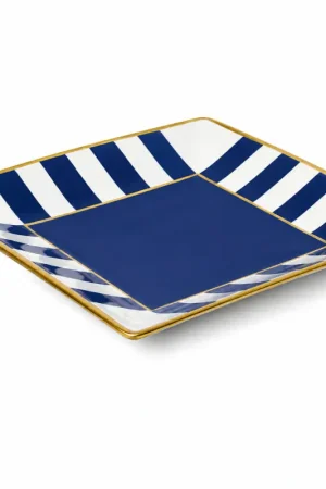 Fade Svuotatasche Bali Quadro 24x24 cm in Porcellana Super Prezzo