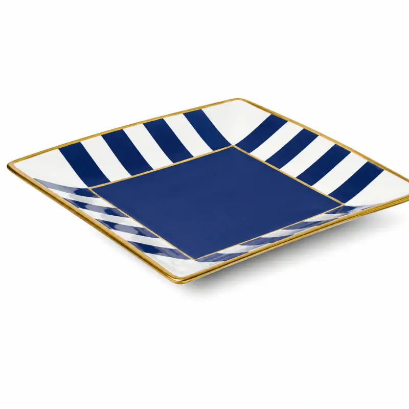 Fade Svuotatasche Bali Quadro 24x24 cm in Porcellana Super Prezzo