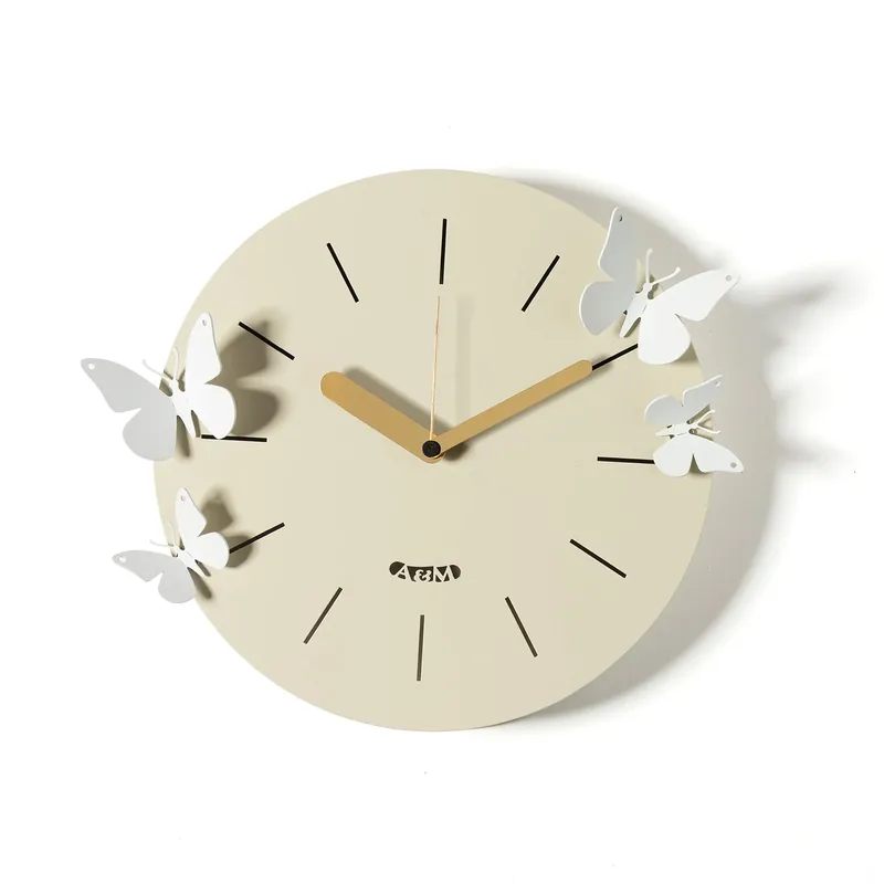 Arti & Mestieri Orologio Battito D‘Ali D30 cm Bianco Marmo e Crema Ultima Occasione