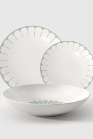 Miglior Prezzo Villeroy & Boch Servizio Tavola 18 Pezzi Fleur in Porcellana Verde