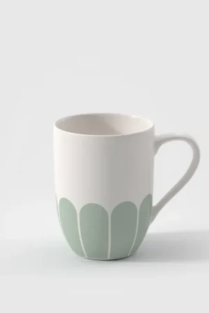 Saldi Villeroy & Boch Tazza con Manico Fleur 290ml in Porcellana Verde
