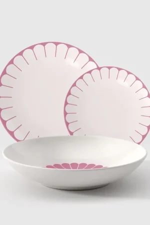 Villeroy & Boch Servizio Tavola 18 Pezzi Fleur in Porcellana Rosa Prezzo Basso