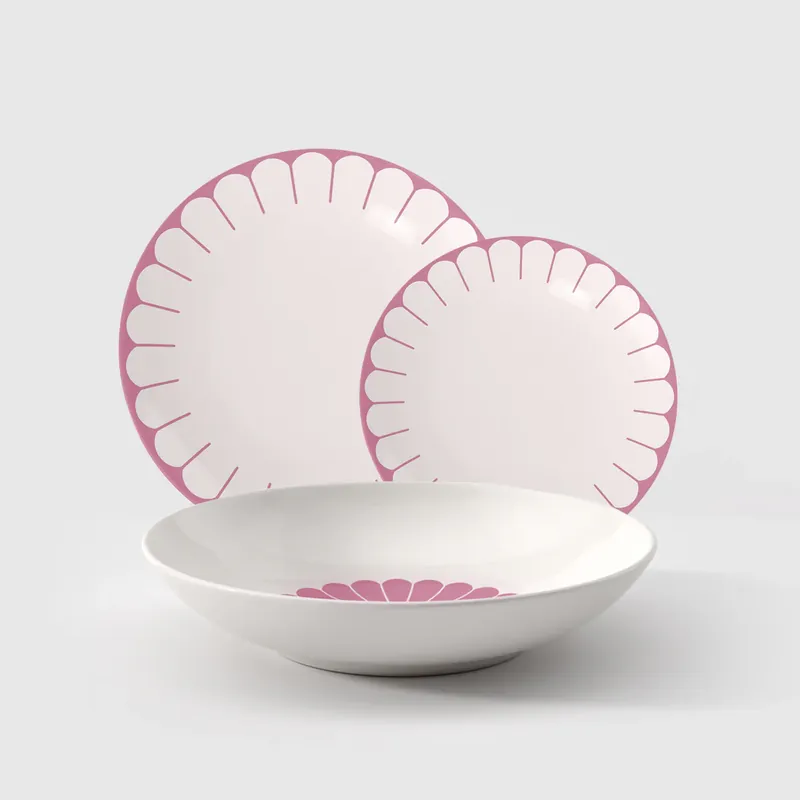 Villeroy & Boch Servizio Tavola 18 Pezzi Fleur in Porcellana Rosa Prezzo Basso