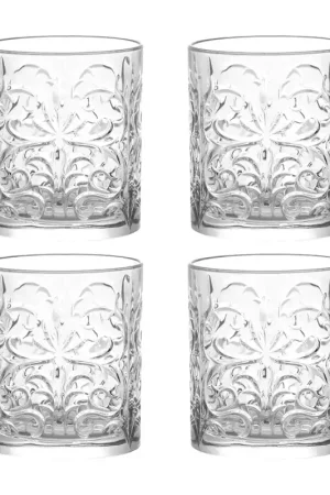 Brandani Set 4 Bicchieri Acqua Royal 330ml in Vetro Compra Online