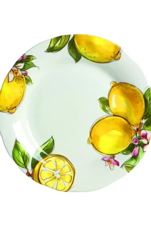 Promozione Esclusiva Love Tiffani Vassoio Tondo Lemon D39 cm in Ceramica
