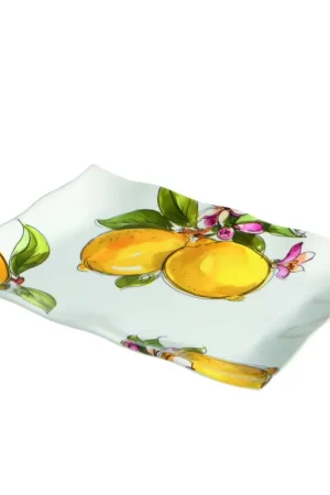 Affare Love Tiffani Vassoio Rettangolare Lemon D38x27 cm in Ceramica