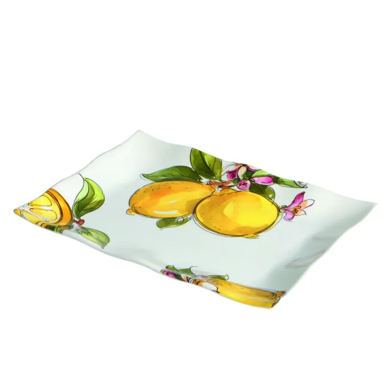 Affare Love Tiffani Vassoio Rettangolare Lemon D38x27 cm in Ceramica