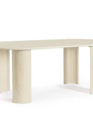 Reso Gratuito Andrea Bizzotto Tavolo Orlando Ovale 210 x 100 cm Naturale