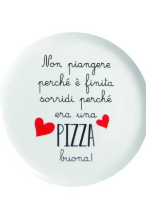 Sconto Love Tiffani Piatto Pizza D31 cm Sorridi Perché era Una Pizza Buona