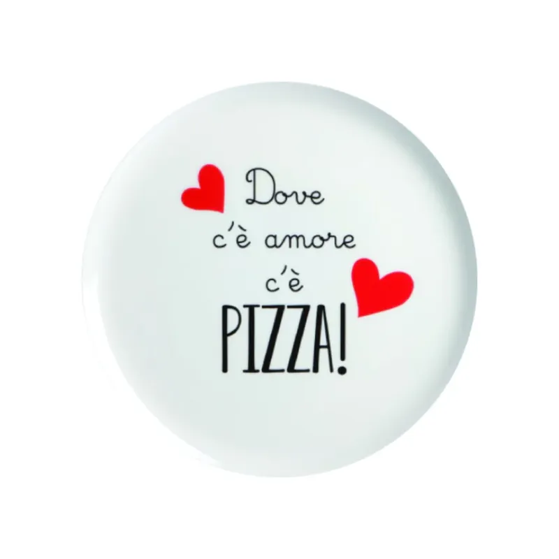 Love Tiffani Piatto Pizza D31 cm Dove C‘è Amore C‘è Pizza Subito Disponibile