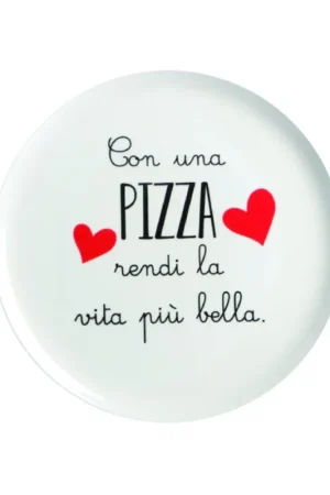 Offerta Love Tiffani Piatto Pizza D31 cm Con Una Pizza Rendi la Vita Più Bella