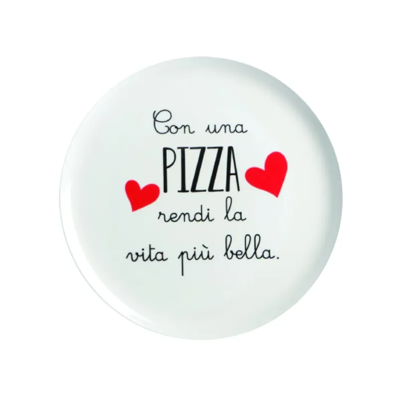 Offerta Love Tiffani Piatto Pizza D31 cm Con Una Pizza Rendi la Vita Più Bella