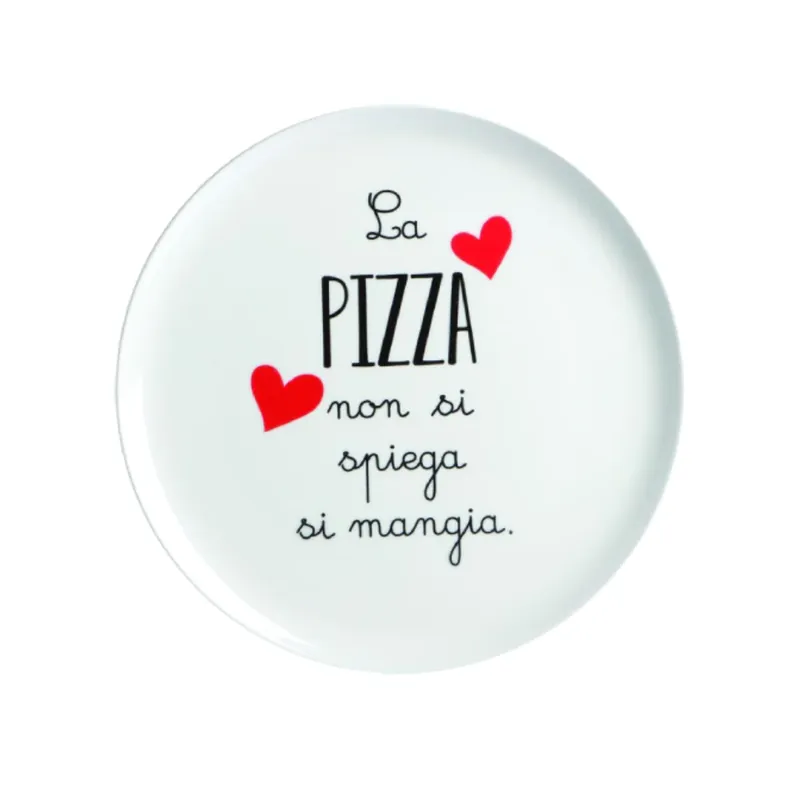 Love Tiffani Piatto Pizza D31 cm La Pizza Non Si Spiega Si Mangia Popolare