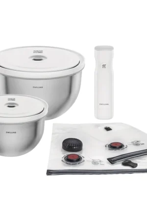 Zwilling Starter Set 9 Pezzi Sottovuoto Fresh&Save Bowls in Acciaio Prezzo Scontato