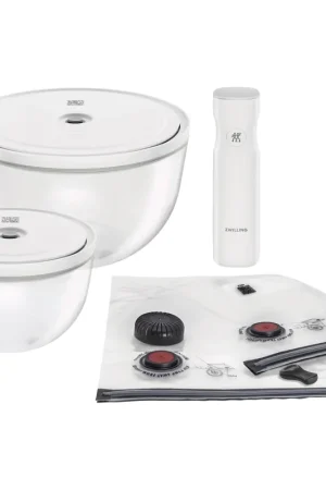 Zwilling Starter Set 9 Pezzi Sottovuoto Fresh&Save Bowls in Vetro Direttamente Dal Produttore