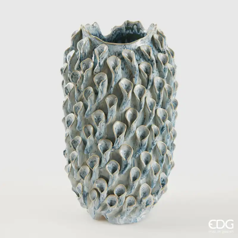 Compra Adesso EDG Enzo De Gasperi Vaso Chakra Marino H39 D24 cm in Ceramica