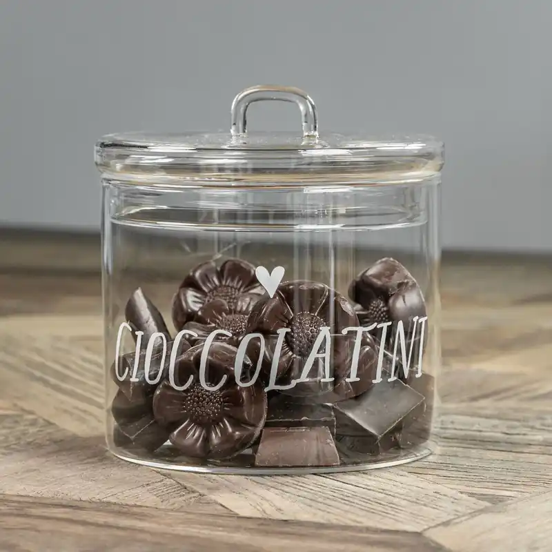 Simple Day Barattolo Cioccolatini Cuore D12 cm in Vetro Affare