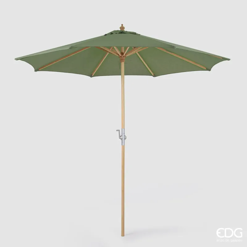 EDG Enzo de Gasperi Ombrellone da esterno Bamboo D250 cm Verde Compra Oggi Stesso