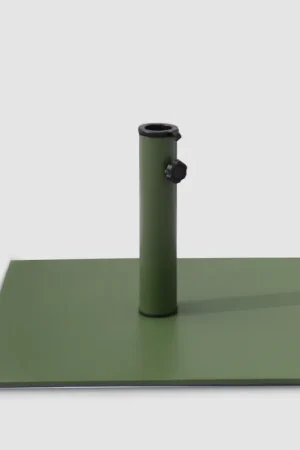 Affare EDG Enzo de Gasperi Base Per Ombrellone da esterno quadrata in Acciaio 50X50 cm Verde