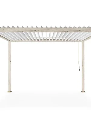 Andrea Bizzotto Pergola Ocean 3.6x3.6 Mt Natural e Bianco Spedizione Espresso