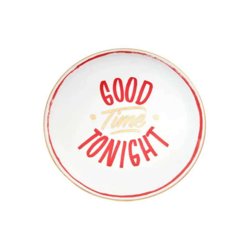Bitossi Home Piatto Pizza Good Times Tonight D32 cm in Porcellana Offerta Speciale