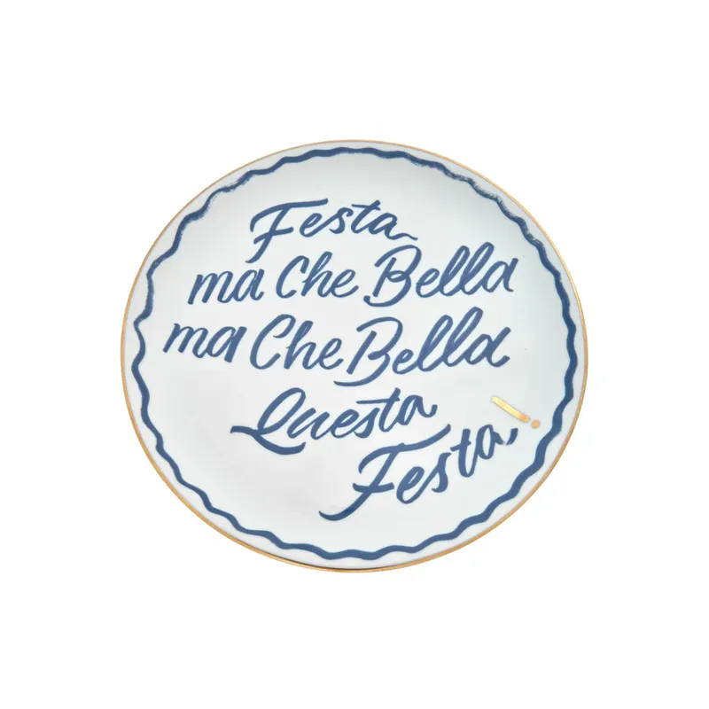 Offerta Lampo Bitossi Home Piatto Pizza Festa D32 cm in Porcellana