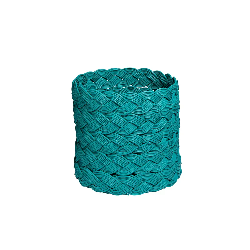 Compra Oggi Stesso Botossi Home Cesto Rotondo Small Treccia H30xD32 cm Verde