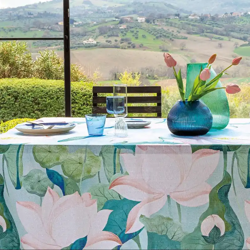 Promozione Esclusiva L‘Oca Nera Tovaglia Antimacchia Singapore 155x320 cm