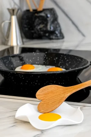 Professionale Fisura Poggia Mestolo Uovo in Silicone Alimentare