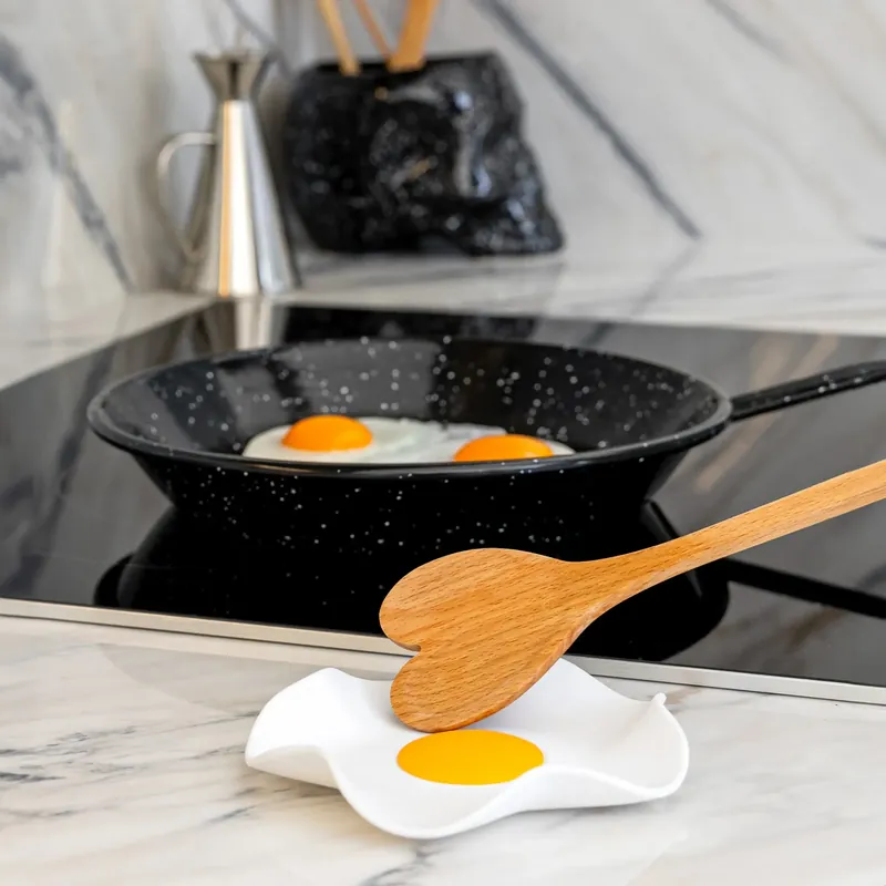 Professionale Fisura Poggia Mestolo Uovo in Silicone Alimentare