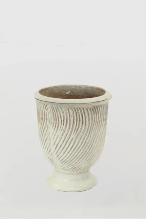 EDG Enzo De Gasperi Vaso Glaze Atlas Anfora H37 D32 cm Bianco Popolare