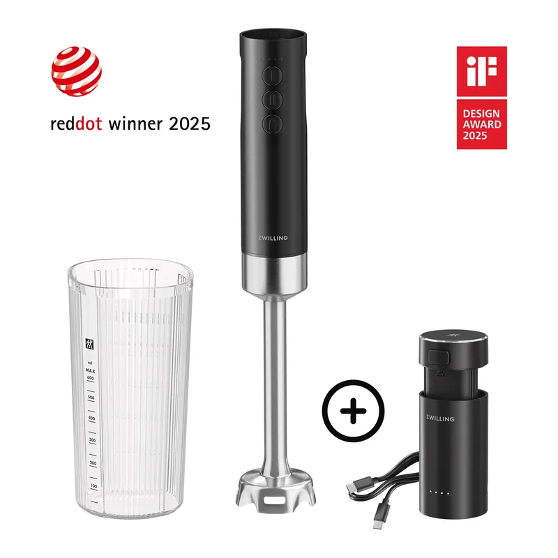 Zwilling Xtend Frullatore Immersione a Batteria Starter Set Nero Offerta Del Giorno