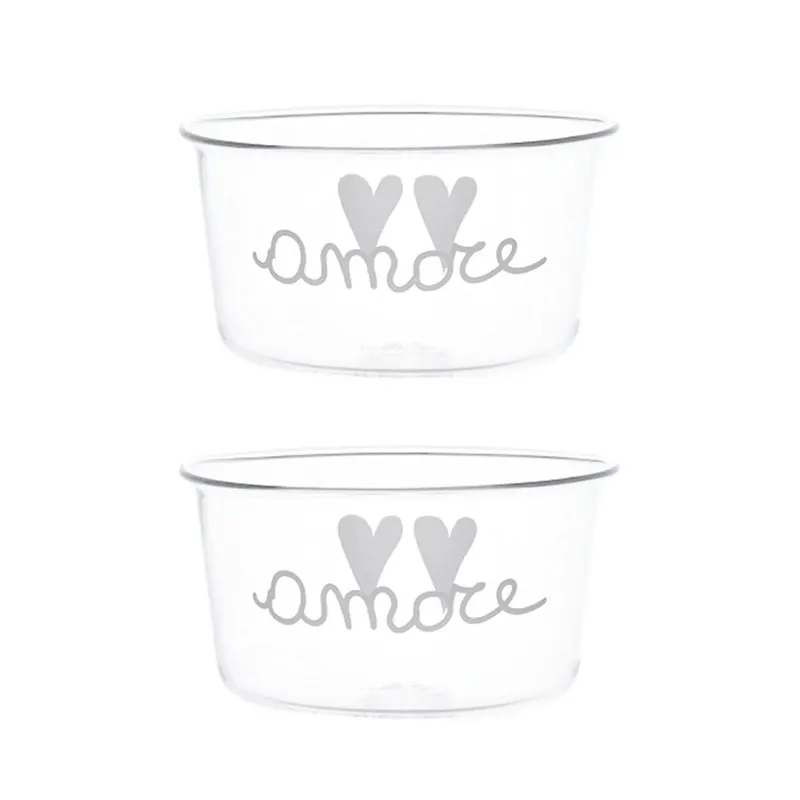 Compra Oggi Stesso Simple Day Set 2 Coppette in Vetro Amore