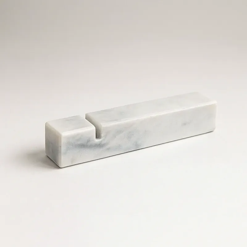 Professionale Le Gioie Poggia Posate in Marmo Bianco con Taglio 10 cm